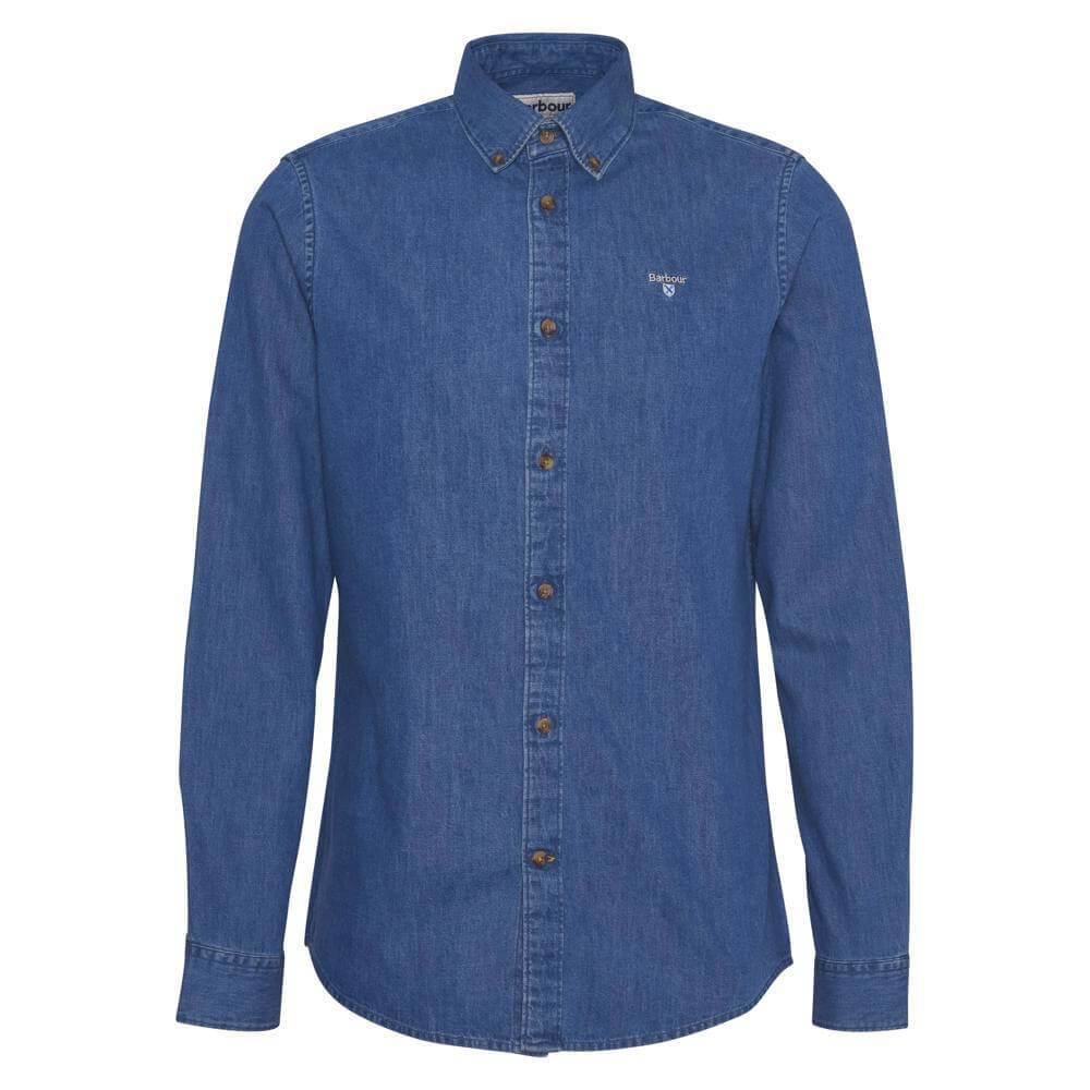 Barbour Denim Crest Tailored Long-Sleeved Shirt